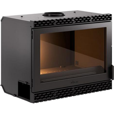 8 kw anthrazitfarbener holzofeneinsatz - Invicta - P967001 (1/3)