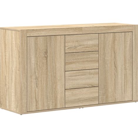 Buffet Meuble de rangement Chêne Sonoma 120 x 36 x 69 cm Bois d'ingénierie (1/5)