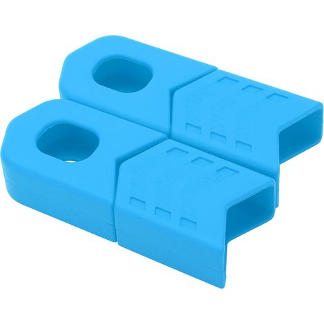 Lot de 4 protège-manivelles en silicone bleu pour vélo DH FR AM XC (1/5)