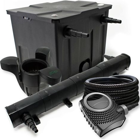 Kit de filtration biologique uvc 72w bassin 12000 L max + tuyau et skimmer flottant
