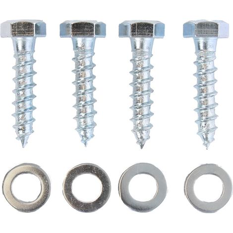 Montageset M8 - 4x Houtdraadbout - 4x Sluitring