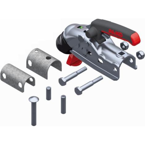 Tête d'attelage AL-KO AK161 SoftDock 1600 Kg - timon ø 50 + Entretoises de réduction ø 35/45 - (1/3)