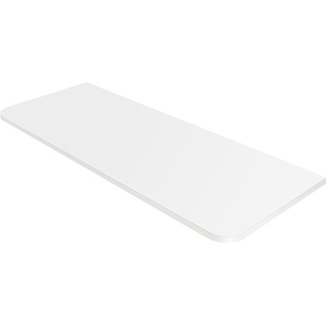 Haloyo Wandklapptisch, klappbarer Computertisch aus Massivholz, Wandklapptisch, 80 x 50 x 1,6 cm,Weiss (1/5)