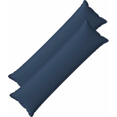 vidaXL Cushion with Pillow HOUTEN 2 pcs Blue Faux Linen (1/5)
