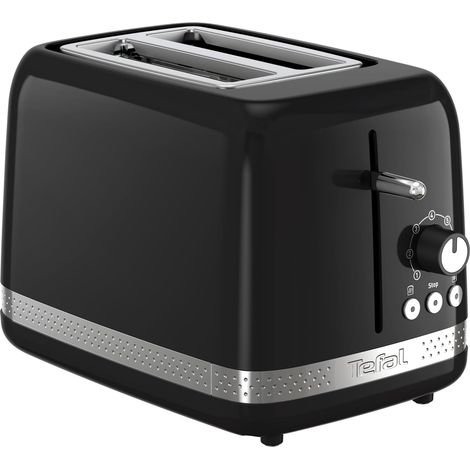 Grille-pain Noir 2 Fentes 850W 7 Niveaux (1/2)