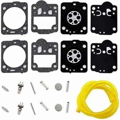 Ensemble de 2 membranes de carburateur avec tuyau pour tronçonneuses Husqvarna 235, 236, 240, remplaçant Zama RB-149, C1T-EL41A, C1T-W33, C1T-W33A, C1T-W33B et C1T-W33C. (1/4)