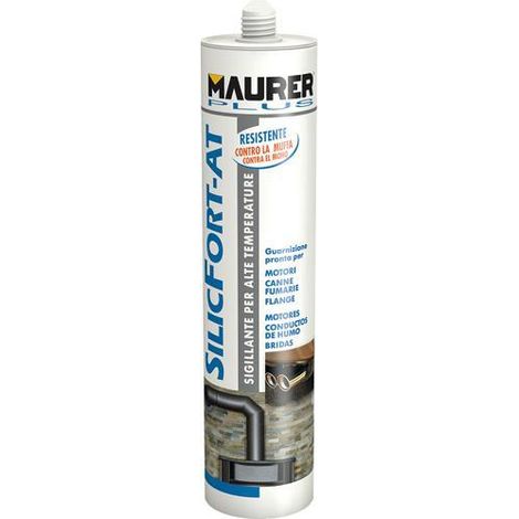 SILICONE ALTA TEMPERATURA "SILICFORT-AT" MAURER PLUS NERO 310ML