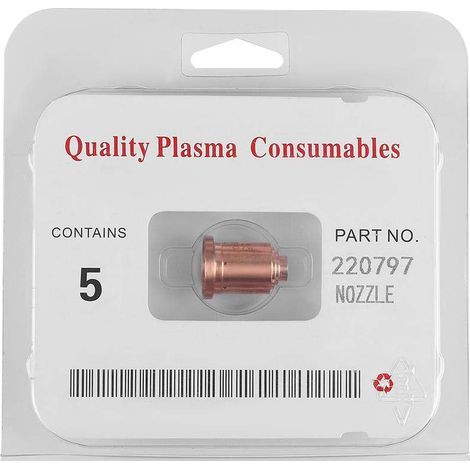 Lot 5 buses plasma 85A – 220797 – pour torche MAX85 – consommables découpe (1/5)
