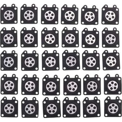 30Pcs Pièces de Carburateur Tampons Membrane , XU,Tronçonneuse Destiné à 2500/3800/4500/5200/5800 Accessoires - KZQ (1/4)