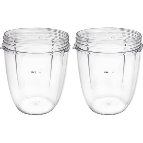 Gobelets de rechange pour extracteurs de jus NutriBullet 600W et 900W (2 gobelets de 532 ml) (1/4)