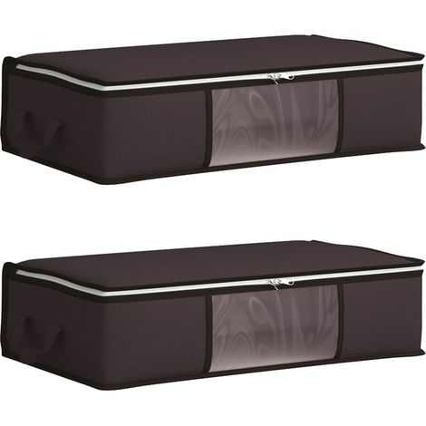 Maison Exclusive - Scatola di stoccaggio con finestra laterale trasparente 2 pz (1/5)