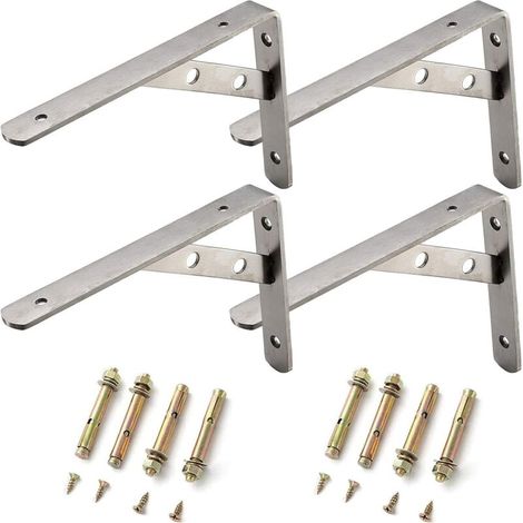 Set mit 4 robusten Regalträgern – Vielseitige Blumenstützen aus Metall für Garten- und Wohndekoration (400 x 240 mm) (1/5)