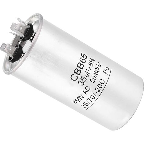 Condensateur CBB65 450V 35UF, Condensateur de Démarrage Rond en (1/5)