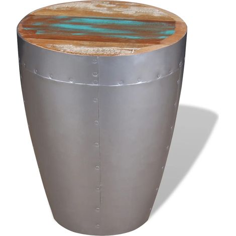 Tabouret,Repose-pied,Pouf aviateur Bois de récupération massif CFW562046 (1/5)