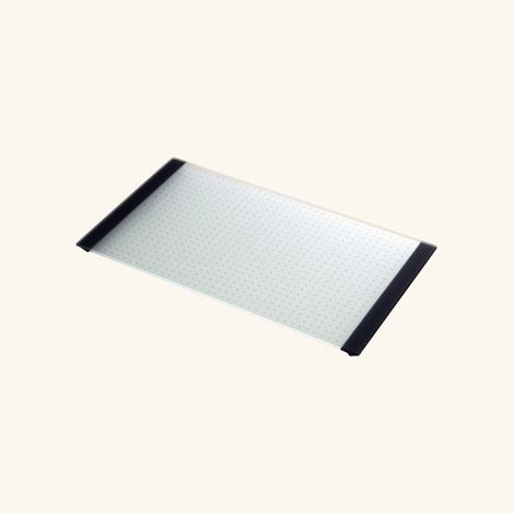 Cuisissimo – Planche à découper en verre 30x54 cm – Hygiénique, ne raye pas – Pieds anti-chocs – Pour évier 50 cm de large (1/7)