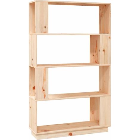 Maison Exclusive - Libreria/Divisorio 80x25x132 cm in Legno Massello di Pino (1/5)