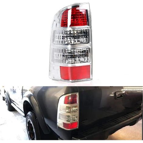 Arrière Voiture Feu Stop avec Faisceau Câbles Et Feu Arrière Voiture sans Ampoule pour Ford pour Ranger pour Pickup pour Ute 2008 2009 2010 2011 Feux Freinage(La Gauche)