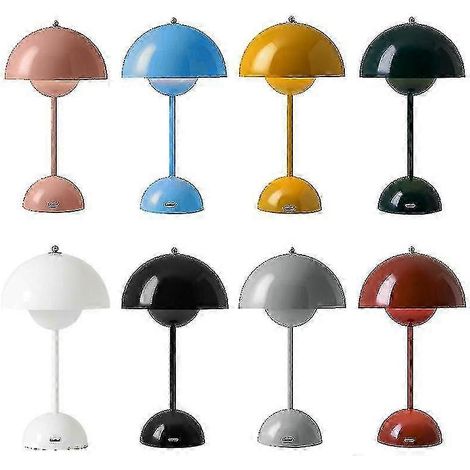 Lampe de bureau LED pour étudiant avec base en forme de pot de fleurs et lumière réglable (1/5)