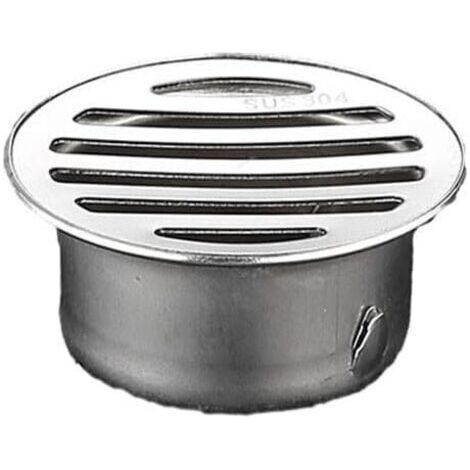 Round stainless steel floor drain for bathroom with large diameter 63 mm (1/5)