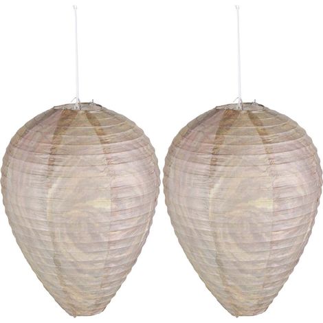 Epouvantail nid de guêpes factice (Lot de 2) (1/4)