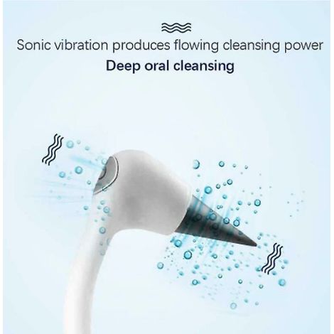 Détartreur de dents sonique détartreur de dents électrique pour enlever le tartre dentaire portable à la maison, 5 têtes de travail, noir MNS (1/2)