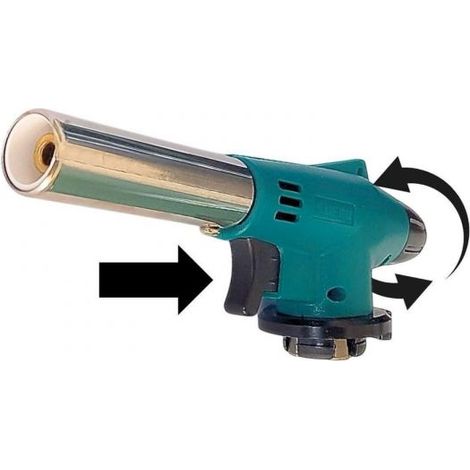 Cannello a Gas 1300°C Ricaricabile con Accensione Piezoelettrica VHT02461