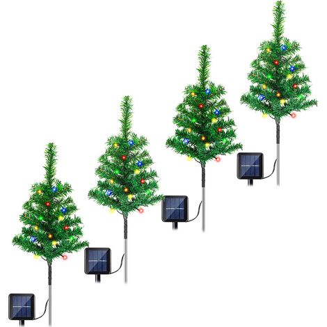 Randaco Solar Weihnachtsbeleuchtung Aussen mit 8 Leuchtmodi 4W Solarleuchte Wasserdicht IP65 für Garten, Weihnachtstag, Party Solaire Extérieur