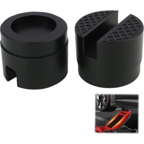 Tampons en caoutchouc pour cric hydraulique, amortisseur rigide pour cric, protection de carrosserie, amortisseur rigide pour levage de soubassement, diamètre 48 mm, noir (1/4)