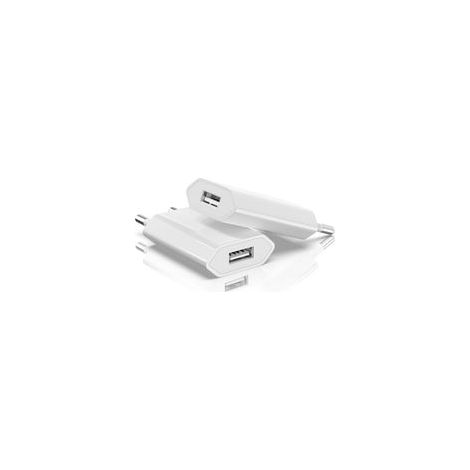 Prise USB Secteur, (2 Pack) Embout Adaptateur USB Charguer pour i Phone, Samsung, Xiaomi, Smartphones, iWatch, Tablet, MP3, Caméra, Power Bank, Universel, 5V 1A, Non Câble (1/4)