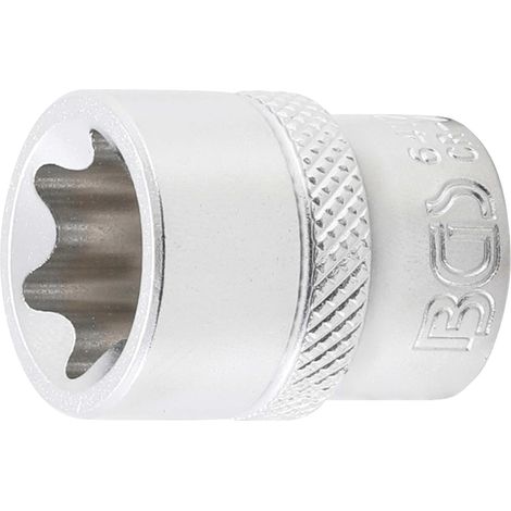 BGS Steckschlüssel-Einsatz E-Profil Antrieb Innenvierkant 10 mm (3/8") SW E18 - 6417