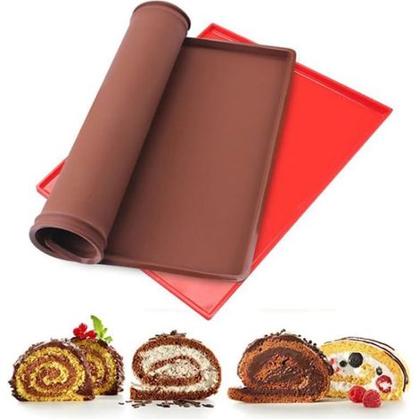 Tappetini antiaderenti in silicone per torte e pasticcini (2 pezzi) (1/5)