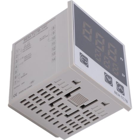 Thermostat numérique PID avec contrôle précis et alarme pour équipements industriels 100-240VAC (BEMTC7B14V) (1/5)