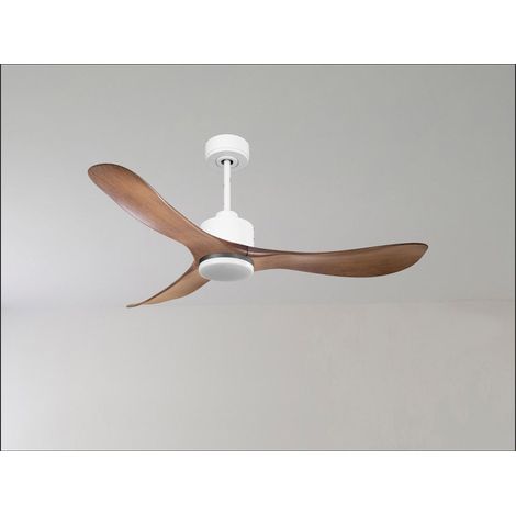 Modulo de KlassFan - Super destratificateur et ventilateur DC 106 cm Blanc  pales bois blanc Lumière  dimmable 15 à 20 m² (1/5)