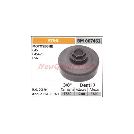 Pignone campana frizione motosega STIHL 045 045AVE 056 00461 20879