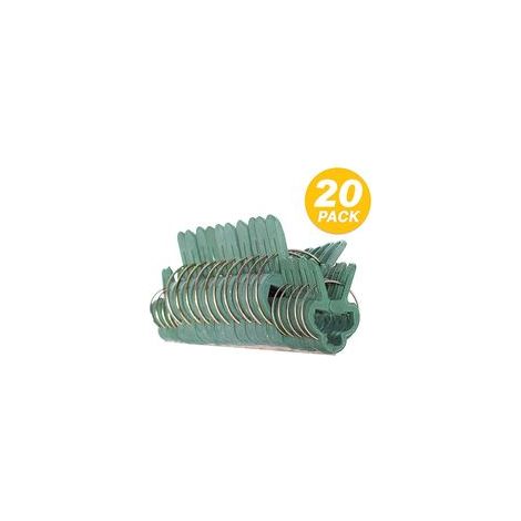 Clips pour Attacher Les Plantes: 20 Clips Vert pour Plantes - Aide à l'escalade des Plantes grimpantes sur tuteur Spirale ou Piquet Bambou - Clips pour Le Jardinage et Le Potager H142