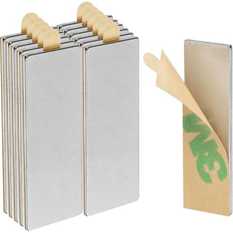 Neodym Klebe-Magnete 12 Stck. selbstklebend Quader klein 30x10x1mm Rechteckig (1/4)