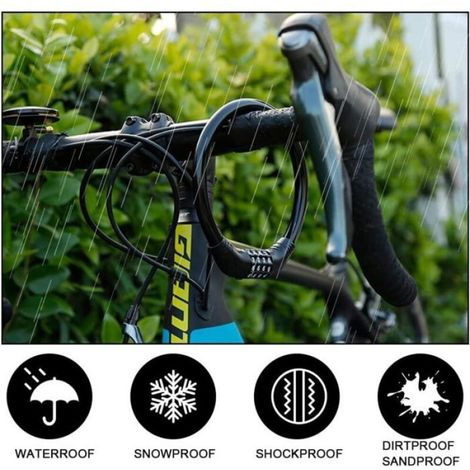 Antivol Vélo,Antivol Trotinette Electrique,Cadenas Velo Antivol Trottinette,Antivol Casque Moto,Antivol Remorque Attelée,Antivol V (1/4)