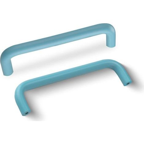 4 Pièces Poignée de Meuble en Aluminium 96mm Poignees de Portes pour Placards avec Vis Boutons Tiroir pour Armoire Cuisine,Bleu (1/5)