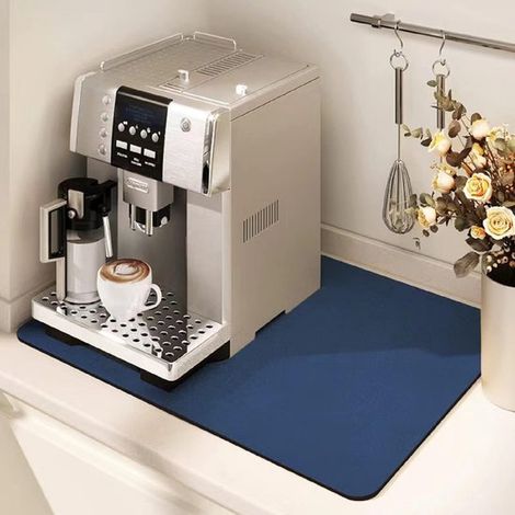 Tappetino raccogligocce ad asciugatura rapida per macchine da caffè: super assorbente, resistente e antiscivolo. (1/5)