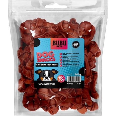 Bubu Pets Snack per cani Confezione da 0,5 kg - Ossa di agnello morbide legate 12 cm 500 g