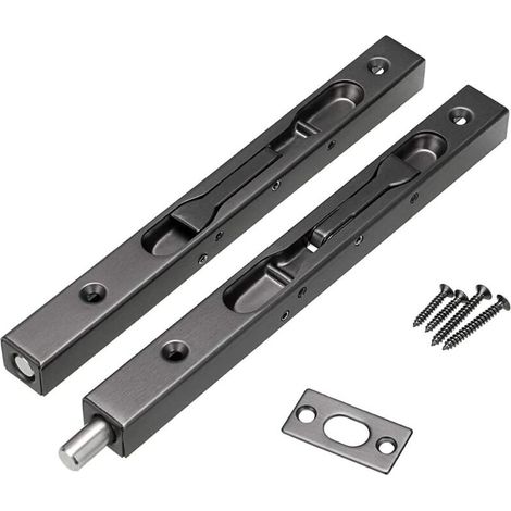 2 PCS Serrure de porte encastrée de 8 pouces pour porte française- (1/5)