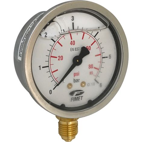 Manomètre radial glycérine D63 0-10 bars