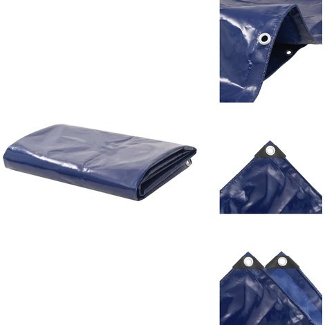 Abdeckplane 650 g/m² 1,5 x 20 m Blau - Abdeckplane - Plane - Wasserdichter Stoff - Canvas - PVC Beschichtung (1/5)