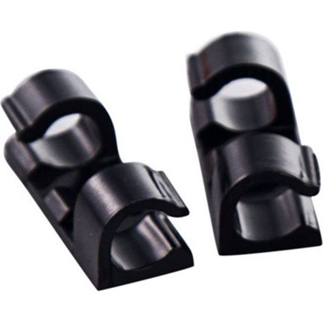 Cable Clips - Auto-Adhésifs - Pour Câbles Jusqu'à 10 mm - Fixation Sur Surface Lisse - Lot De 20 (1/5)