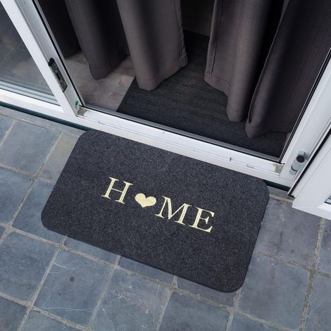 2 Pièces Paillasson, Tapis Intérieur Absorbant,Tapis de Porte d'entrée, Lavable et Antidérapant - 40x60 cm (1/5)