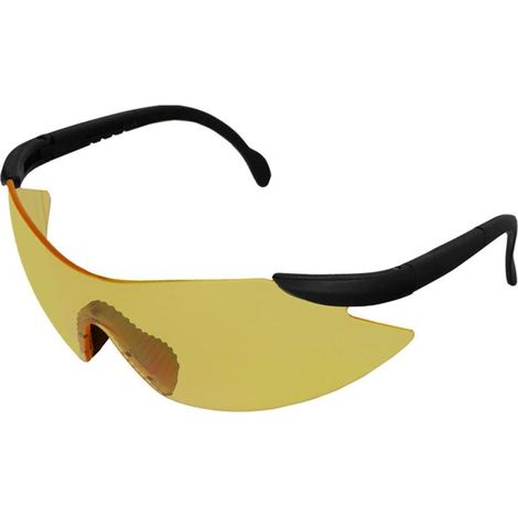 gafas proteccion en166 patillas ajustables lentes ambar, puente engomado, homologadas en166 (1/5)