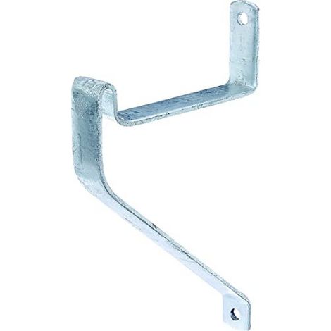 Alberts 802202 Gancio per scale, angolato, zincato a caldo, profondità 150 mm, altezza 275 mm, Set da 2