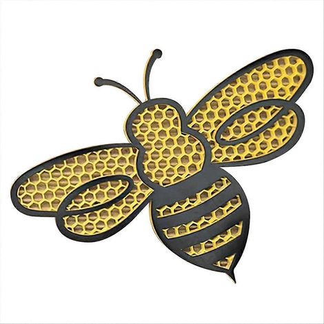 Abreuvoir réutilisable et multifonctionnel pour abeilles, en forme d'abeille, pour papillons pollinisateurs, avec plateau de bain. (1/5)