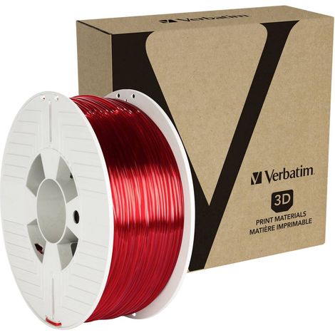 Filament Verbatim 55062 PETG 2.85 mm 1 kg rouge (transparent) 1 pc(s) R806941 (1/3)