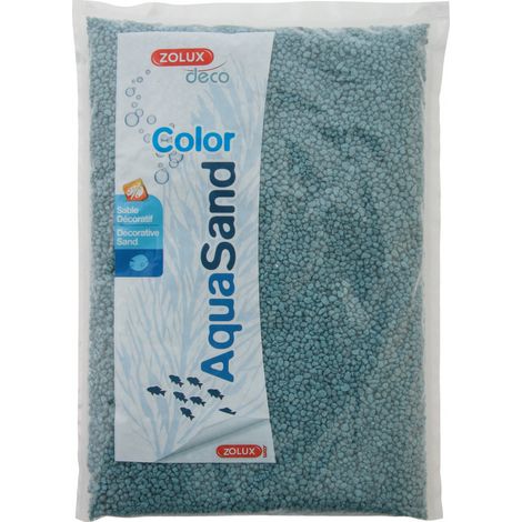 Sabbia decorativa. 2-3 mm . aqua Sabbia blu neon. 1 kg. per acquario. (1/2)